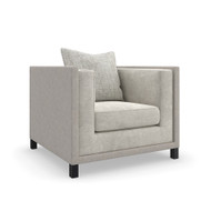 Caracole Tuxedo Chair - Faux Mohair