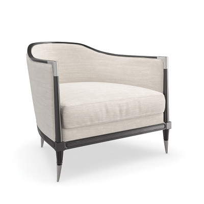 Caracole Splash Of Flash Chair - Ivory Linen