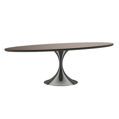 Caracole Semper 96 Oval Dining Table - Deep Bronze