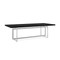 Caracole Wish You Were Here Dining Table - Nero Marguia Marble - Brushed Chrome