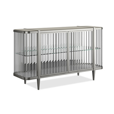 Caracole Stop And Stare Sideboard - Soft Silver