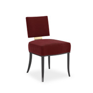 Caracole Reserved Seating Side Chair - Red - Seal Skin