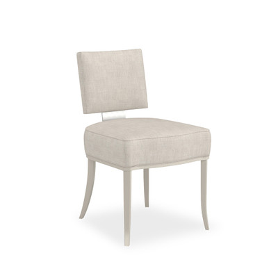 Caracole Reserved Seating Side Chair - Cream - Matte Pearl