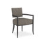 Caracole Reserved Seating Arm Chair - Textured Brown - Seal Skin