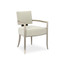 Caracole Reserved Seating Arm Chair - Cream - Soft Silver