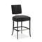 Caracole Reserved Seating Counter Stool - Black - Seal Skin
