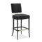 Caracole Reserved Seating Bar Stool - Black - Seal Skin