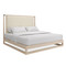 Caracole Pinstripe Uph King Bed Light
