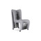 Phillips Collection Seat Belt Dining Chair - High Back Gray - Black