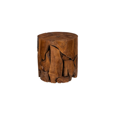 Phillips Collection Teak Chunk Stool - Round