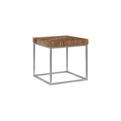 Phillips Collection Teak Puzzle Side Table
