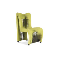 Phillips Collection Seat Belt Dining Chair - High Back - Green - Black