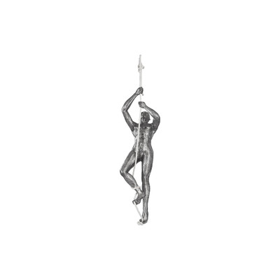 Phillips Collection Climbing Sculpture w - Rope - Black - Silver - Aluminum