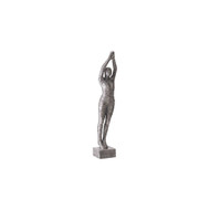Phillips Collection Standing Diving Sculpture - Black - Silver - Aluminum