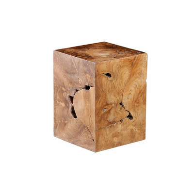 Phillips Collection Teak Slice Stool - Square