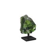 Phillips Collection Refractory Glass Sculpture - Green - On Base