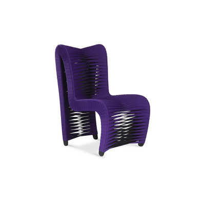 Phillips Collection Seat Belt Dining Chair - High Back - Purple
