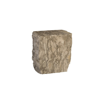 Phillips Collection Marble Stool - Gray