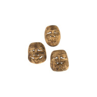 Phillips Collection Indonesian Masks - Set of 3 - Teak Wood - Assorted