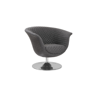Phillips Collection Autumn Swivel Chair - Vintage Dark Gray