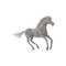 Phillips Collection Horse Pipe Sculpture - Galloping - Stainless Steel