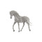 Phillips Collection Horse Pipe Sculpture - Walking - Stainless Steel
