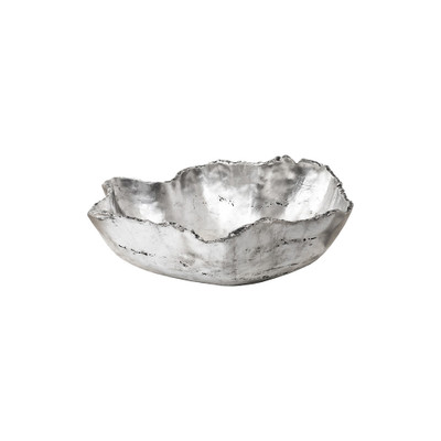 Phillips Collection Cast Onyx Bowl - Silver Leaf - Small