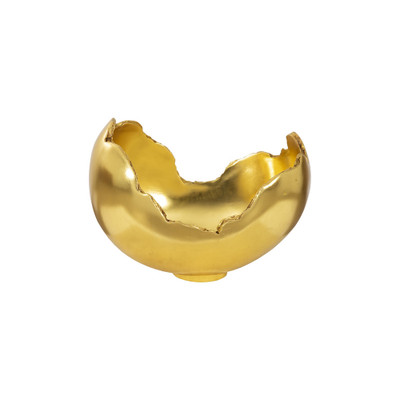 Phillips Collection Burled Bowl - Resin - Gold Leaf Finish