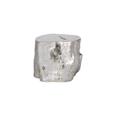 Phillips Collection Log Stool - Silver Leaf - LG