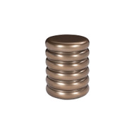 Phillips Collection Ribbed Stool - Polished Bronze