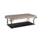 Phillips Collection Atlas Coffee Table - Chamcha Wood - Gray Stone Finish - Metal