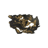 Phillips Collection Burled Root Wall Art - Large - Black and Gold Leaf