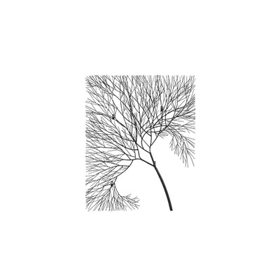 Phillips Collection Wire Tree Wall Art - Rectangular - Metal - Black