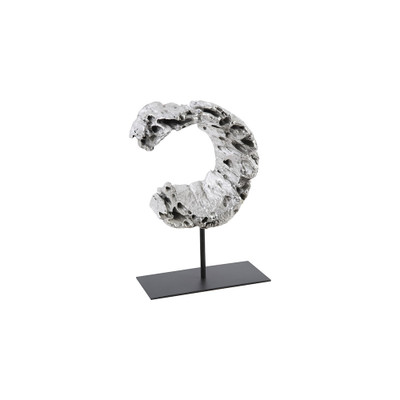 Phillips Collection Cast Eroded Wood Circle on Stand