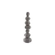 Phillips Collection Faceted Rock Column Sculpture - Gray