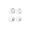 Phillips Collection Broken Egg Wall Art - White and Silver Leaf - Set of 4
