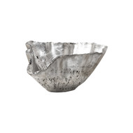 Phillips Collection Cast Onyx Bowl - Silver Leaf - Large