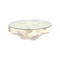 Phillips Collection Sono Cast Root Coffee Table - With Glass - Roman Stone