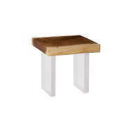 Phillips Collection Floating Side Table - Natural - Acrylic Legs