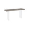 Phillips Collection Floating Console Table - Gray Stone Finish - Acrylic Legs
