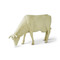 Phillips Collection Life Size Cow - Grazing - Off White