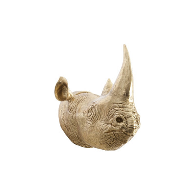 Phillips Collection Rhino Wall Art - Resin - Gold Leaf