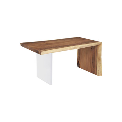 Phillips Collection Waterfall Desk - Natural - Acrylic Leg