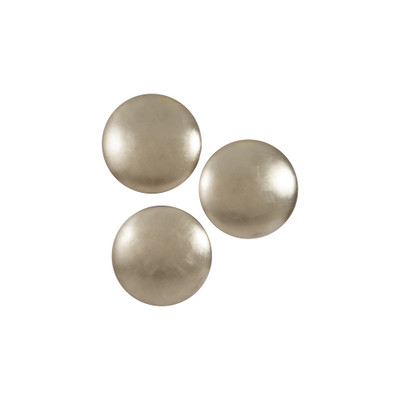 Phillips Collection Orb Wall Tiles - Set of 3 - Platinum Leaf