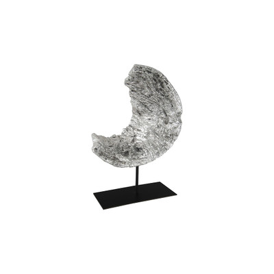 Phillips Collection Cast Eroded Wood Circle on Stand - Silver Leaf - Assorted