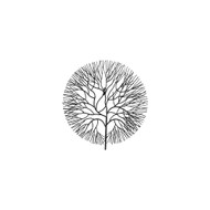 Phillips Collection Wire Tree Wall Art - Small - Circle - Metal - Black