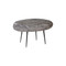 Phillips Collection Skipping Stone Side Table - Gray Stone - Forged Legs