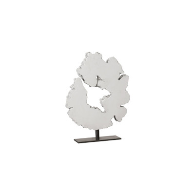 Phillips Collection Lava Slice Sculpture on Stand - Resin - Stainless Steel