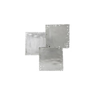 Phillips Collection Galvanized Square Wall Tile - Silver Leaf - Set 3