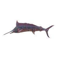 Phillips Collection Blue Marlin Fish Wall Sculpture - Resin - Copper Patina Finish
